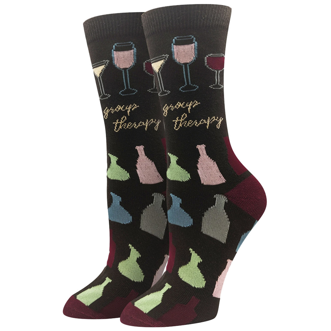 Group Therapy Wine Women's Socks