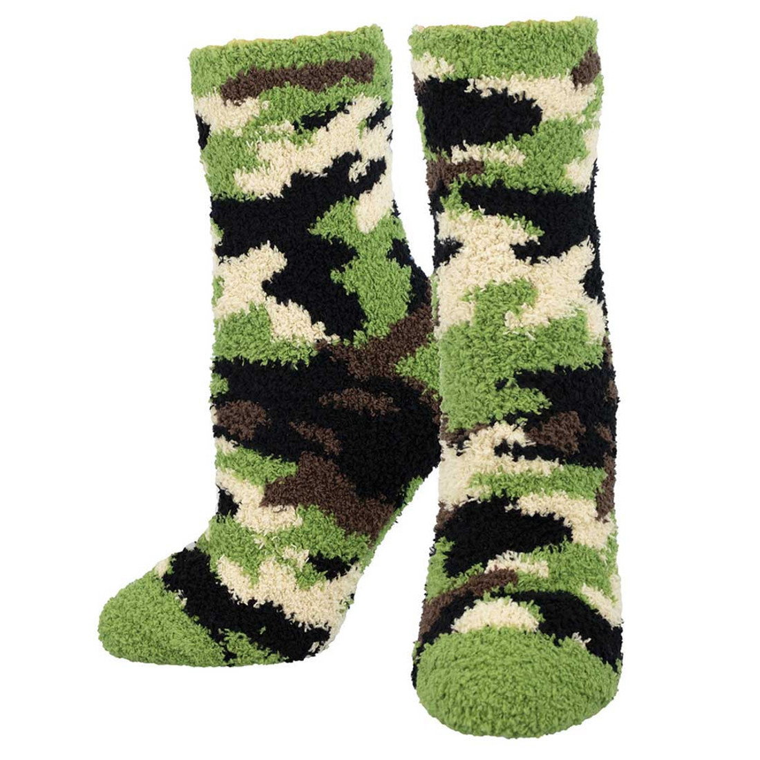 Camouflage Print Fuzzy Socks