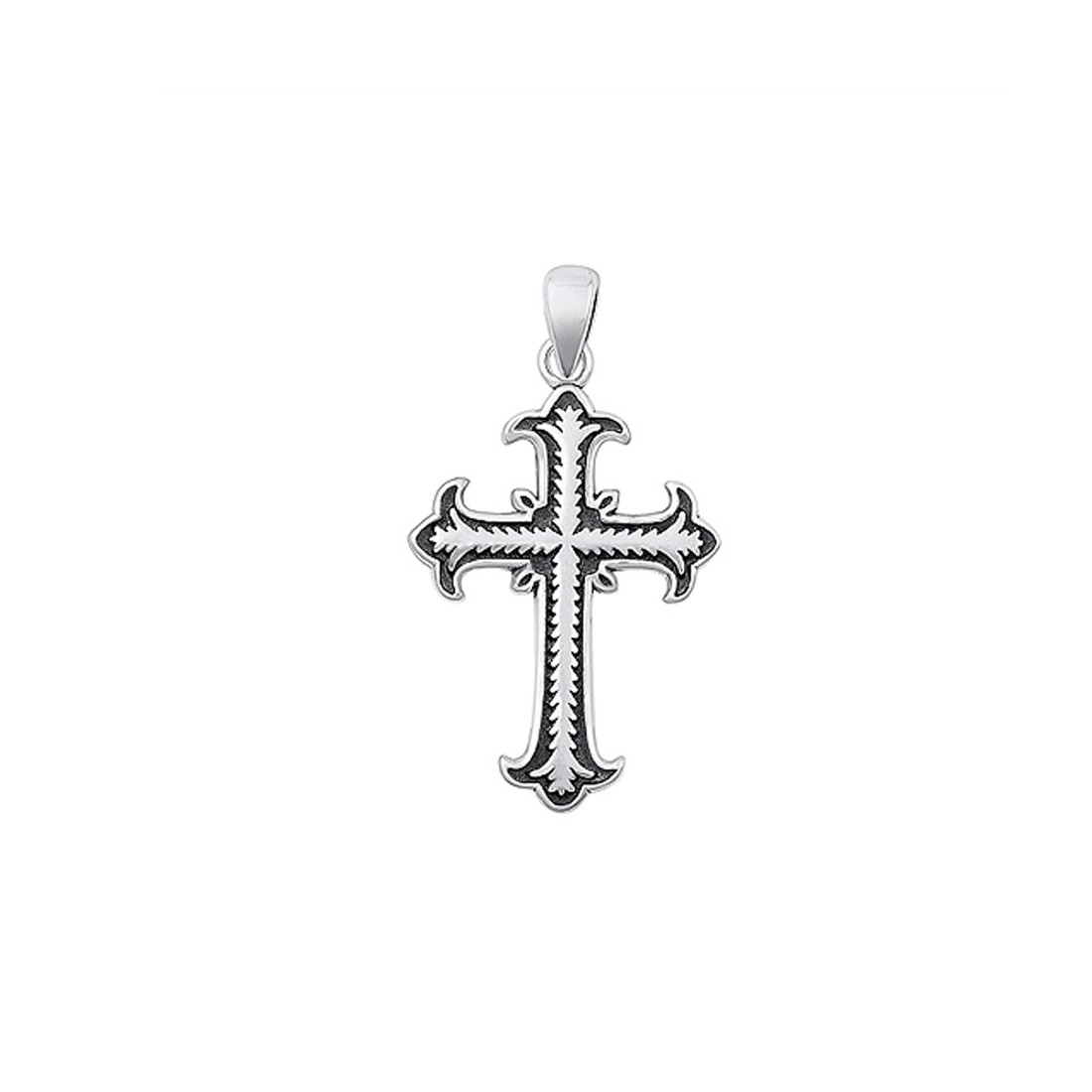 Sterling silver cross pendant. 