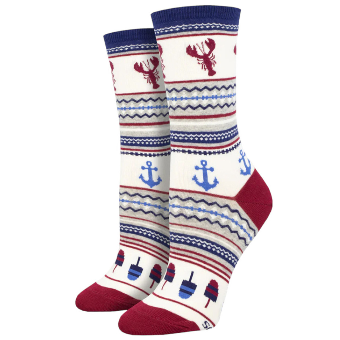 Socksmith Lobster Fair Isle Women's Socks