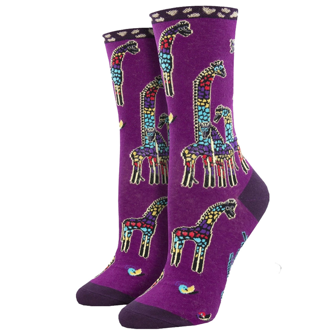 Laurel Burch Giraffe Family Women's Socks