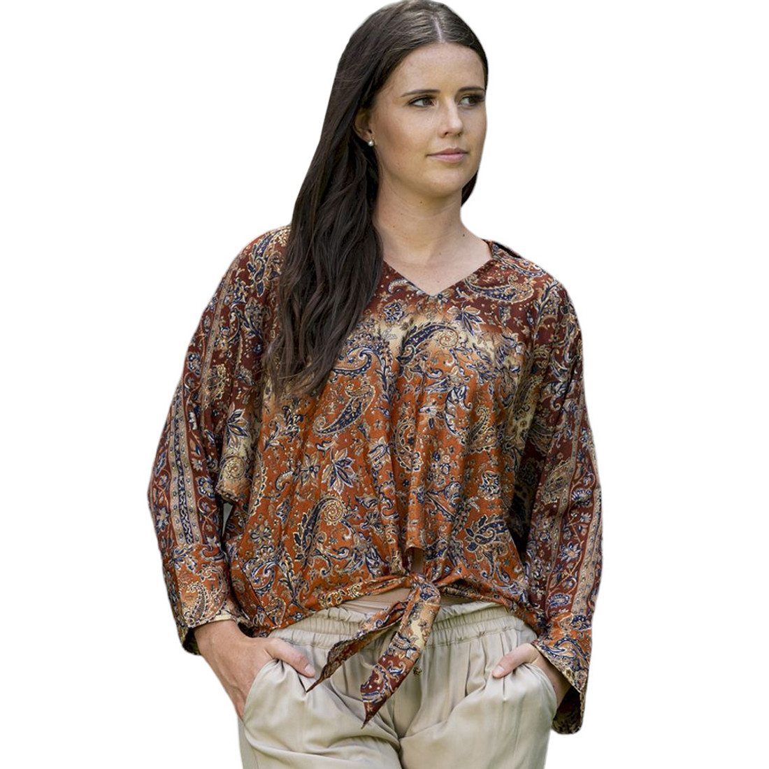 Cienna Designs Autumn Tie Top