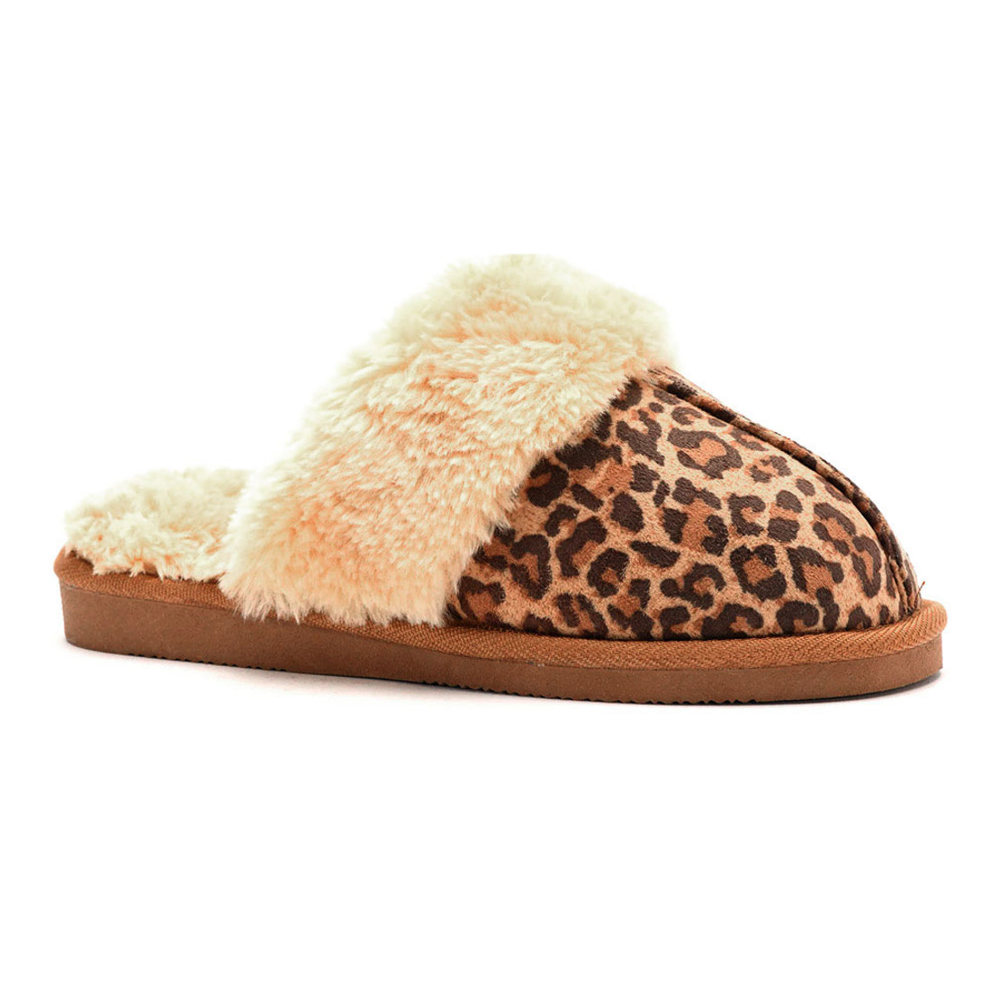 Corky's snooze leopard slippers. 