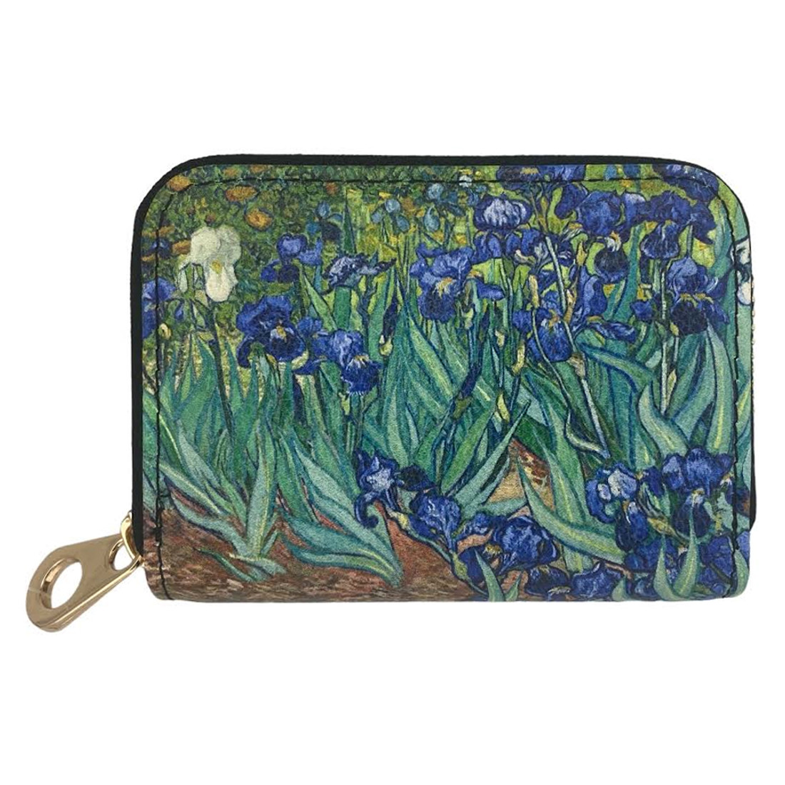 Van Gogh Irises Zip Around Wallet