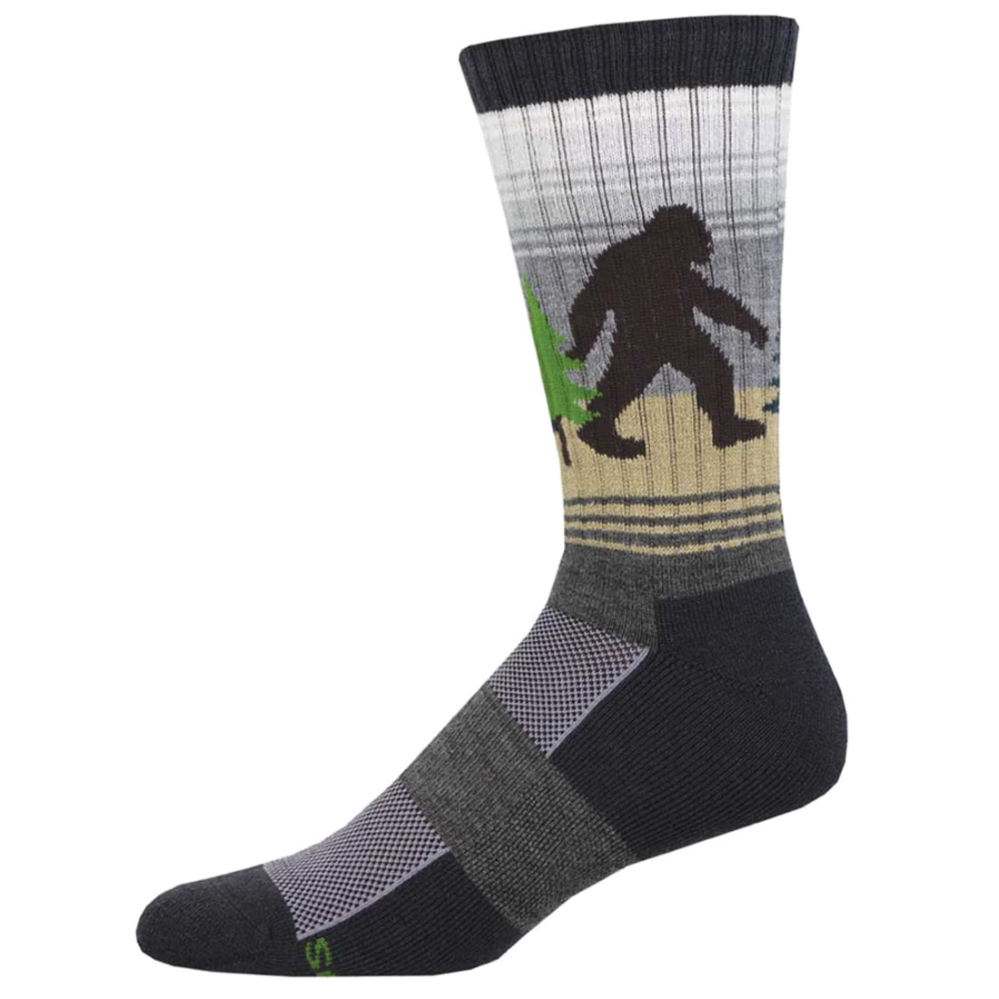 Socksmith Compass Merino Wool Men's Socks - Sasquatch Out