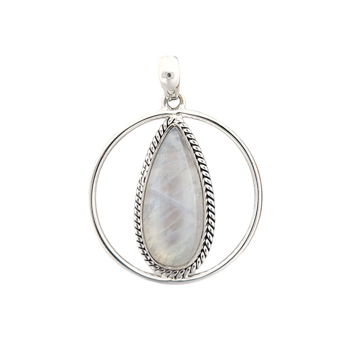 Moonstone sterling silver pendant. 