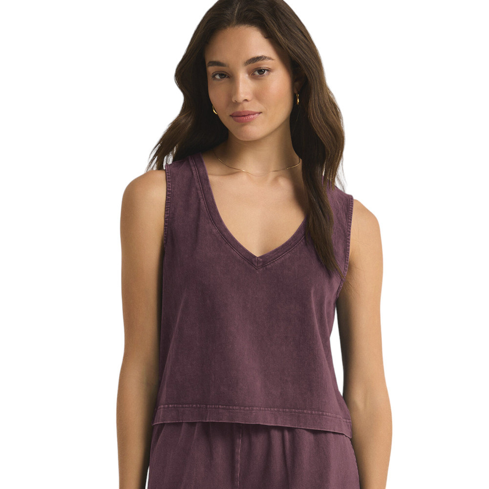 Z SUPPLY SLOANE V-NECK TANK TOP | PURPLE LEOPARD BOUTIQUE
