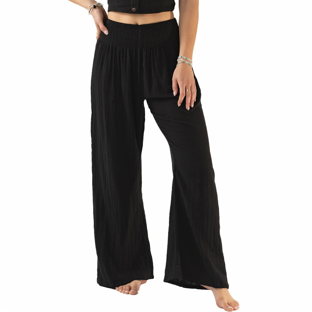 Lotus and Luna Wide Leg Cotton Pants