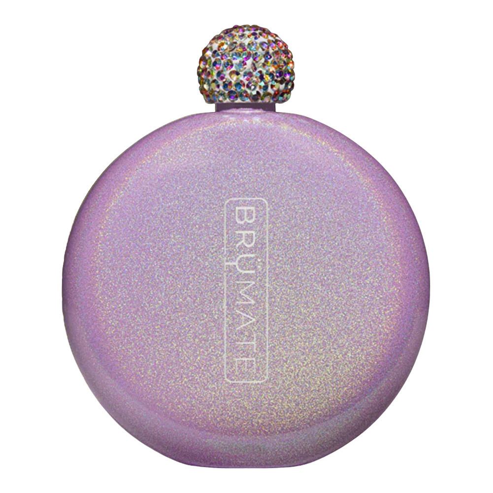BruMate 5oz Glitter Flask - Glitter Violet