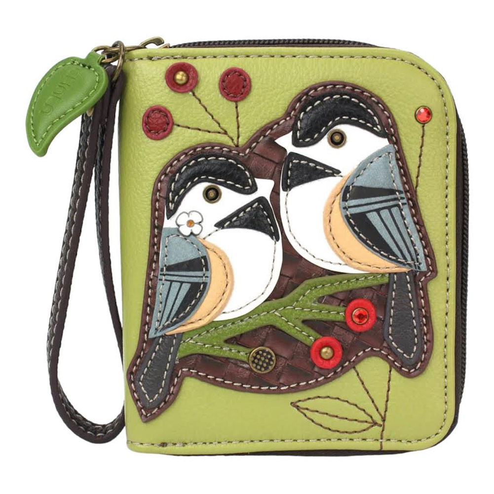 Chala Handbags Zip Around Wallet - Chickadee