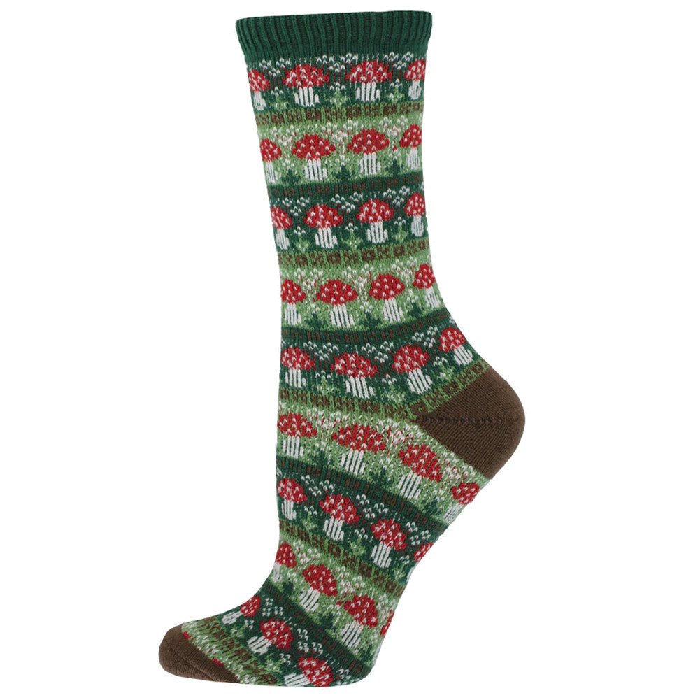 Socksmith Women's Socks - Sweater Collection - In Line For Mushrooms