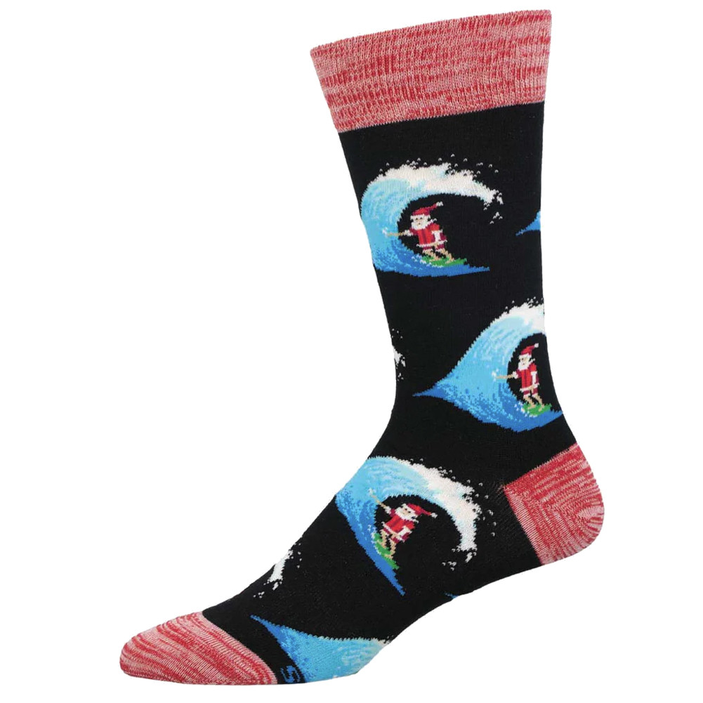 Socksmith Men's Socks - Christmas Holiday Short Board Santa