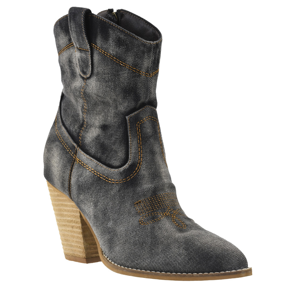 Corkys Footwear FRIENDS IN LOW PLACES Washed Denim Boot