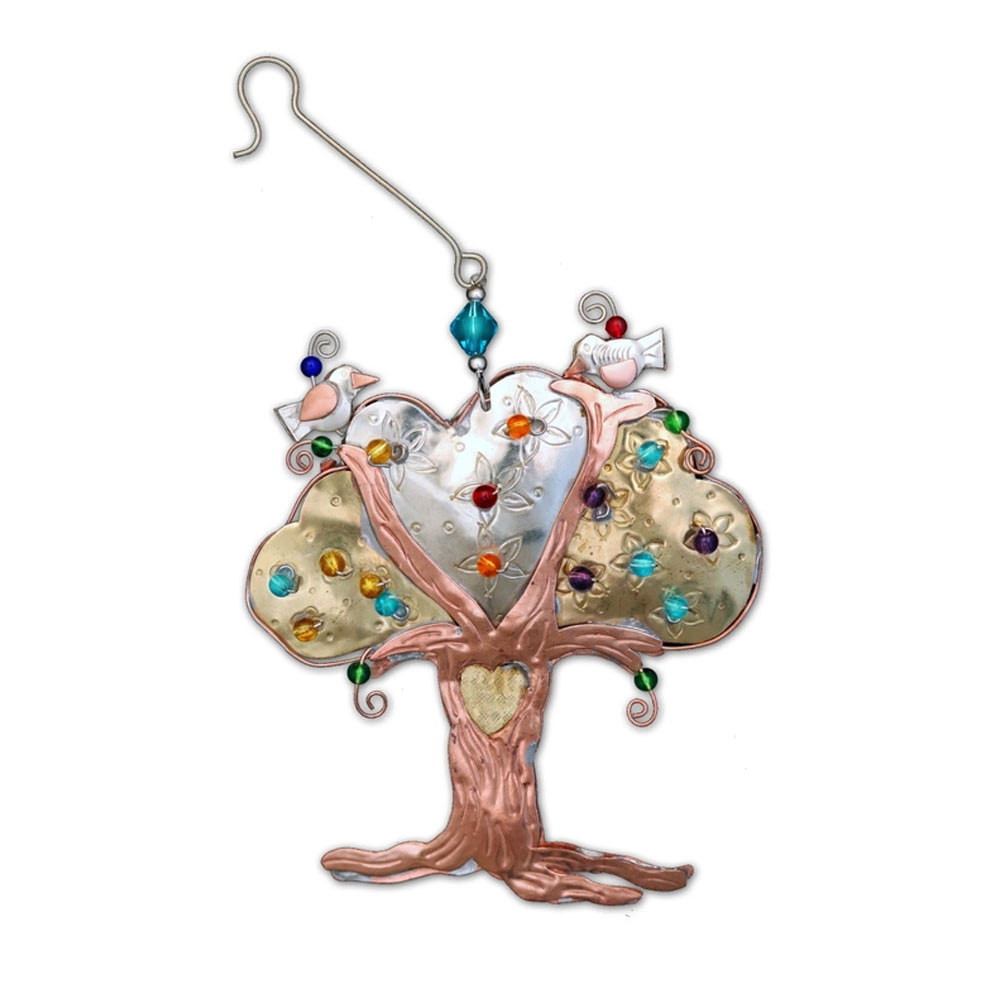 Tree of life metal Christmas ornament.  