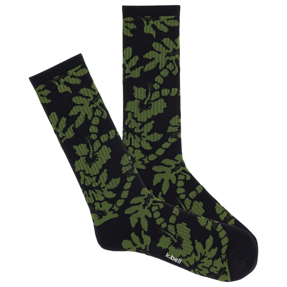 K.Bell Men's Socks - Tropical Leaf