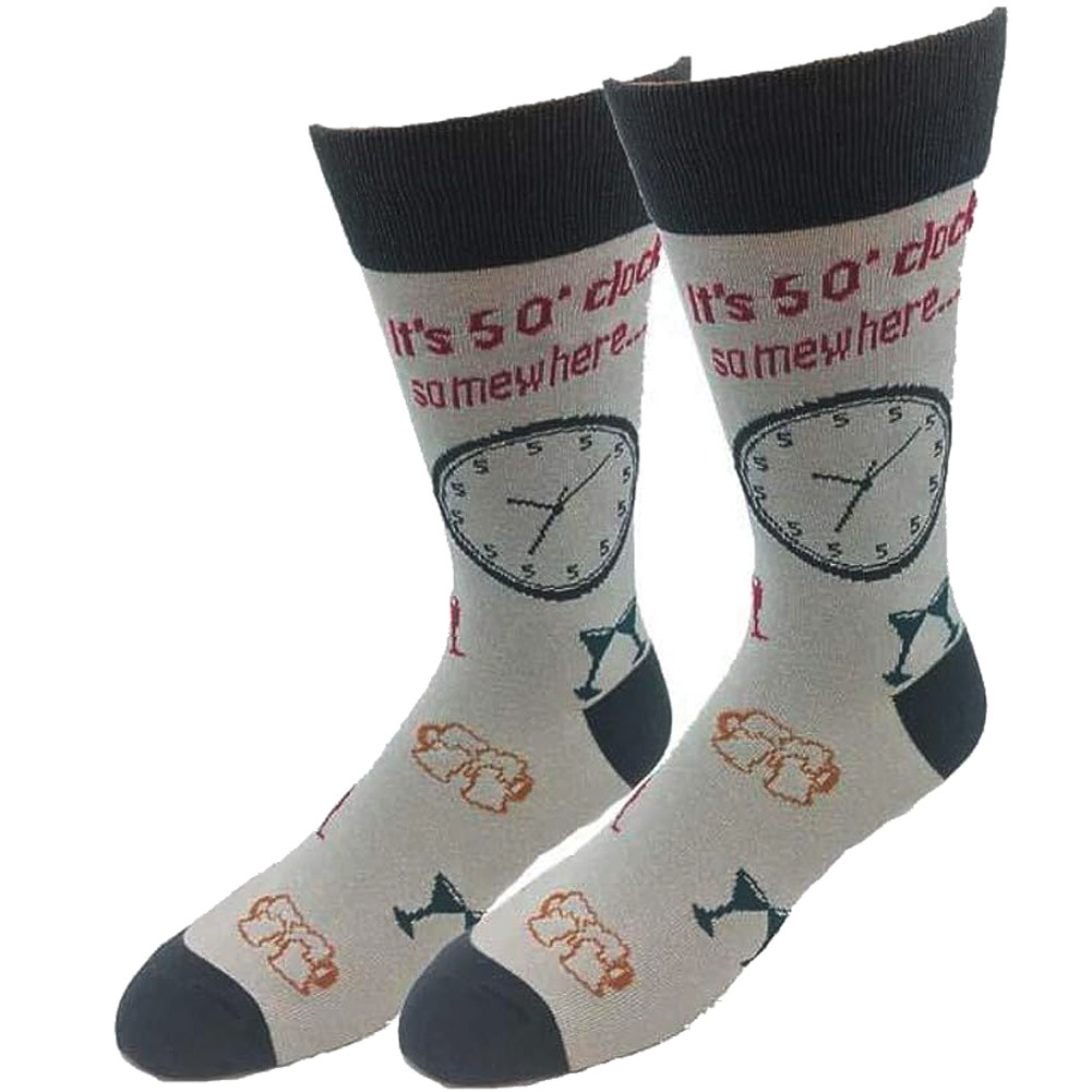 Sock Harbor Men's Socks - It's 5 O'Clock Somewhere
