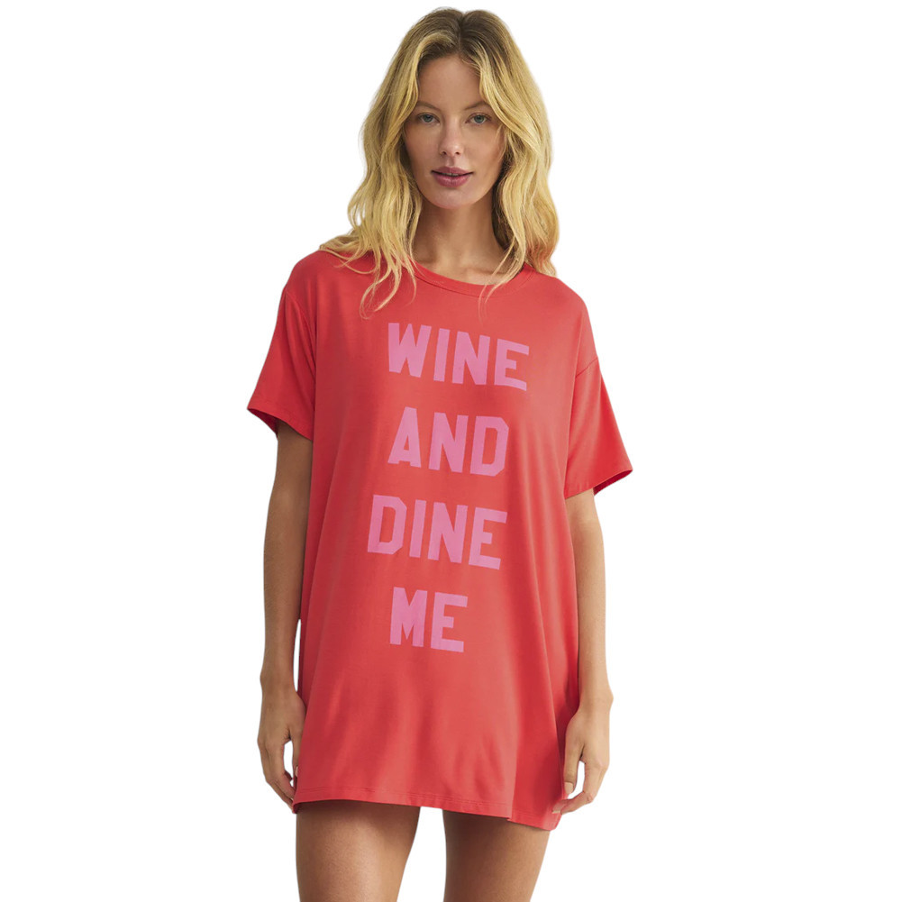 Z Supply Wine and Dine Me Night Shirt