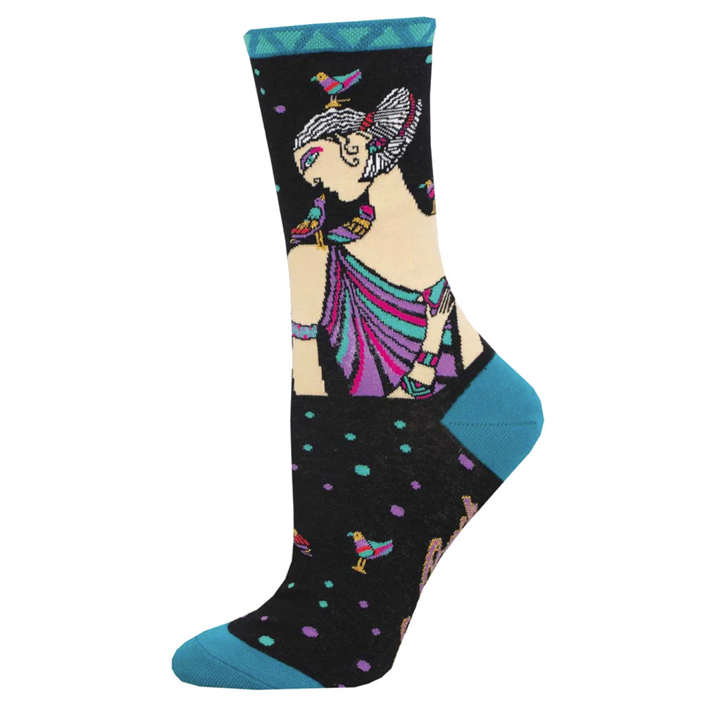 Socksmith Women's Crew Socks - Laurel Burch Alka