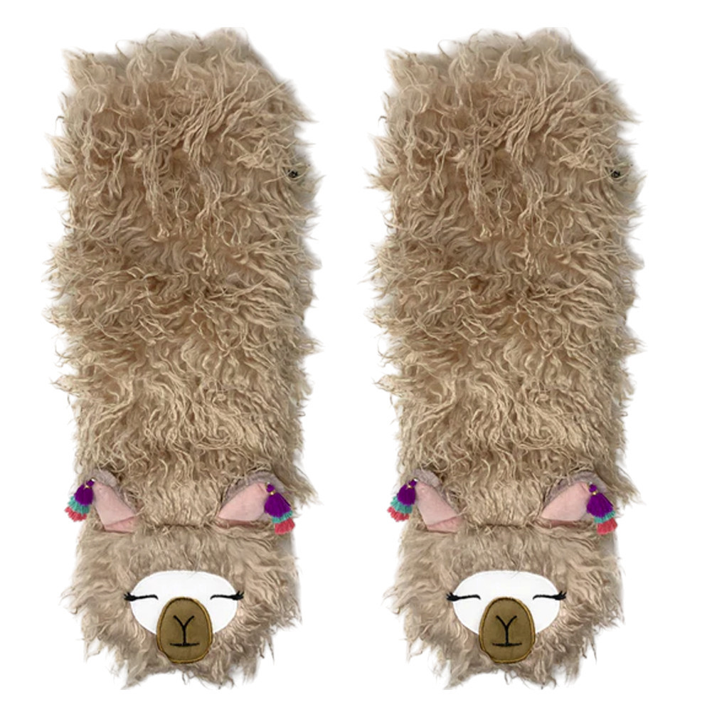 Oooh Geez Llama Sherpa Slippers