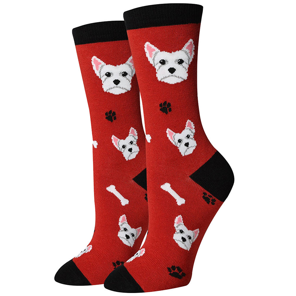 Sock Harbor Dog Days Unisex Crew Socks - Westie