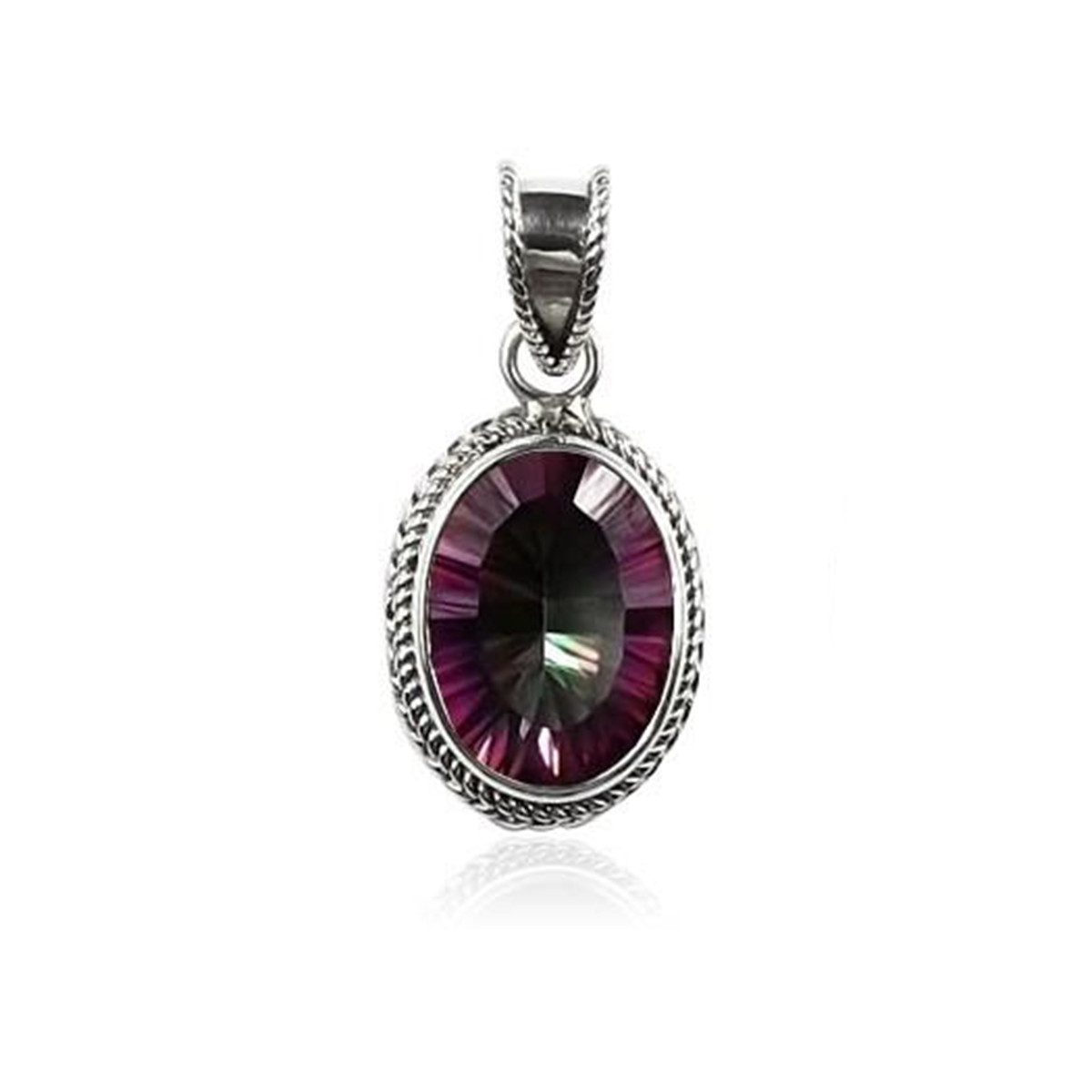 Mystic Quartz sterling silver stone. 