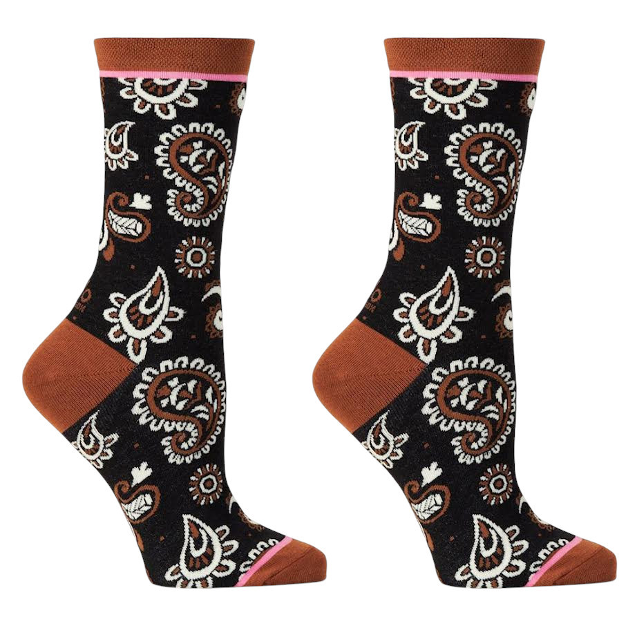 Yo Sox Women's Socks - Cowboy Paisley