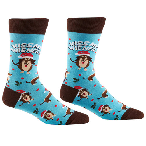 Yo Sox Men's Socks - Kiss My Wiener Dog
