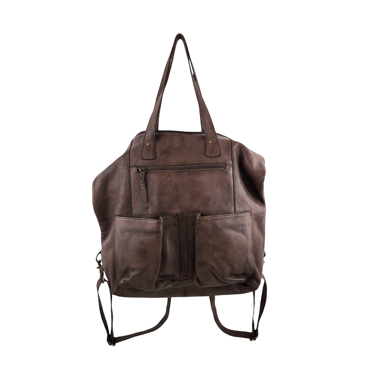 Cut n' Paste soft leather tote or backpack bag