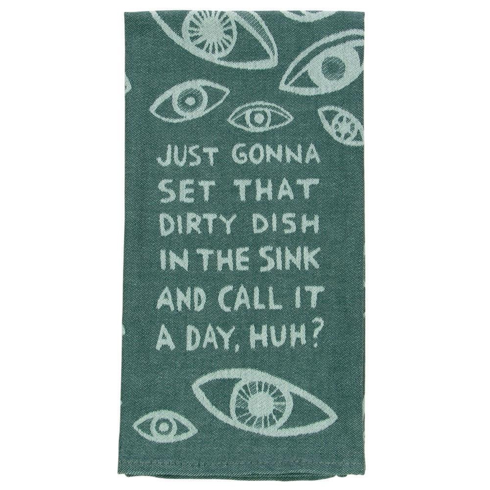 Blue Q Kitchen Dish Towel - Dish In The Sink