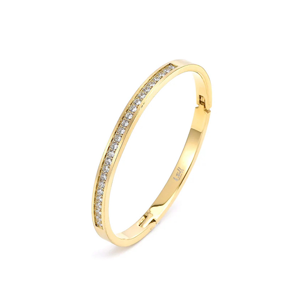 ETERNITY 25 18k Gold plated bangle bracelet. 
