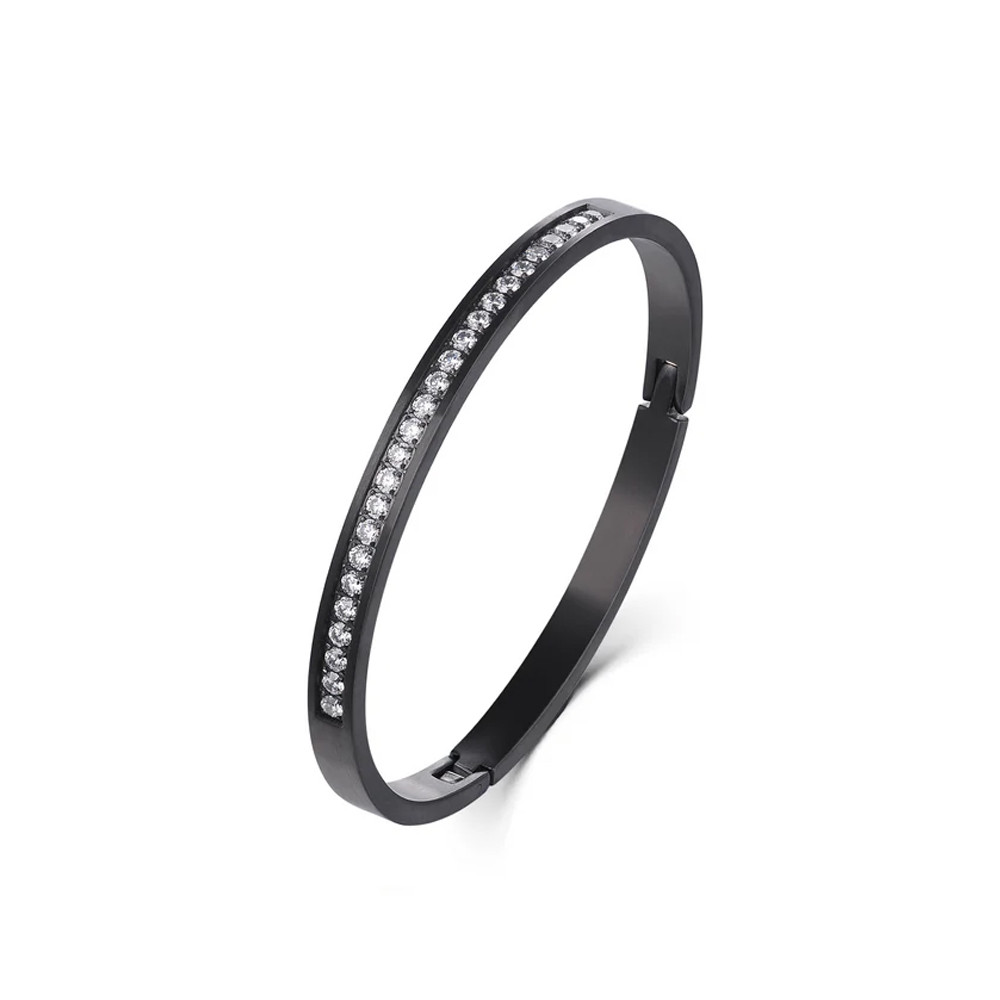ETERNITY 25 black color bangle bracelet. 