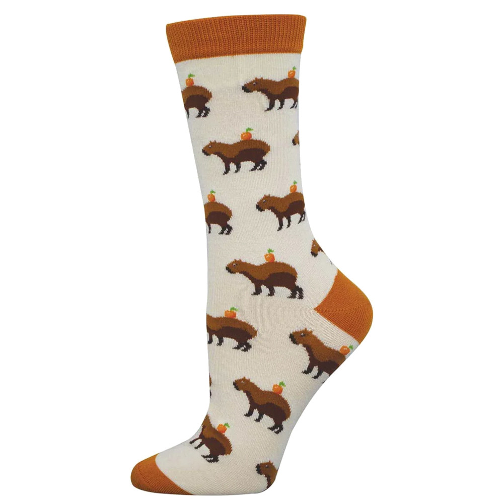Socksmith Women's Socks - Capybara Orange