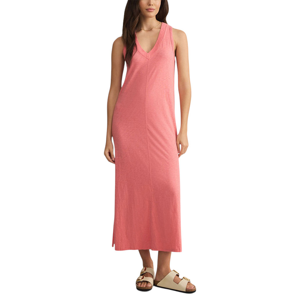 Z Supply Palisades Midi Dress - Sunset Pink 