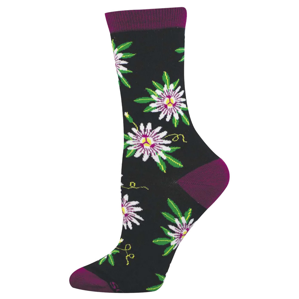 Socksmith Bamboo Blend Women's Socks - Passion Fruit Flowers