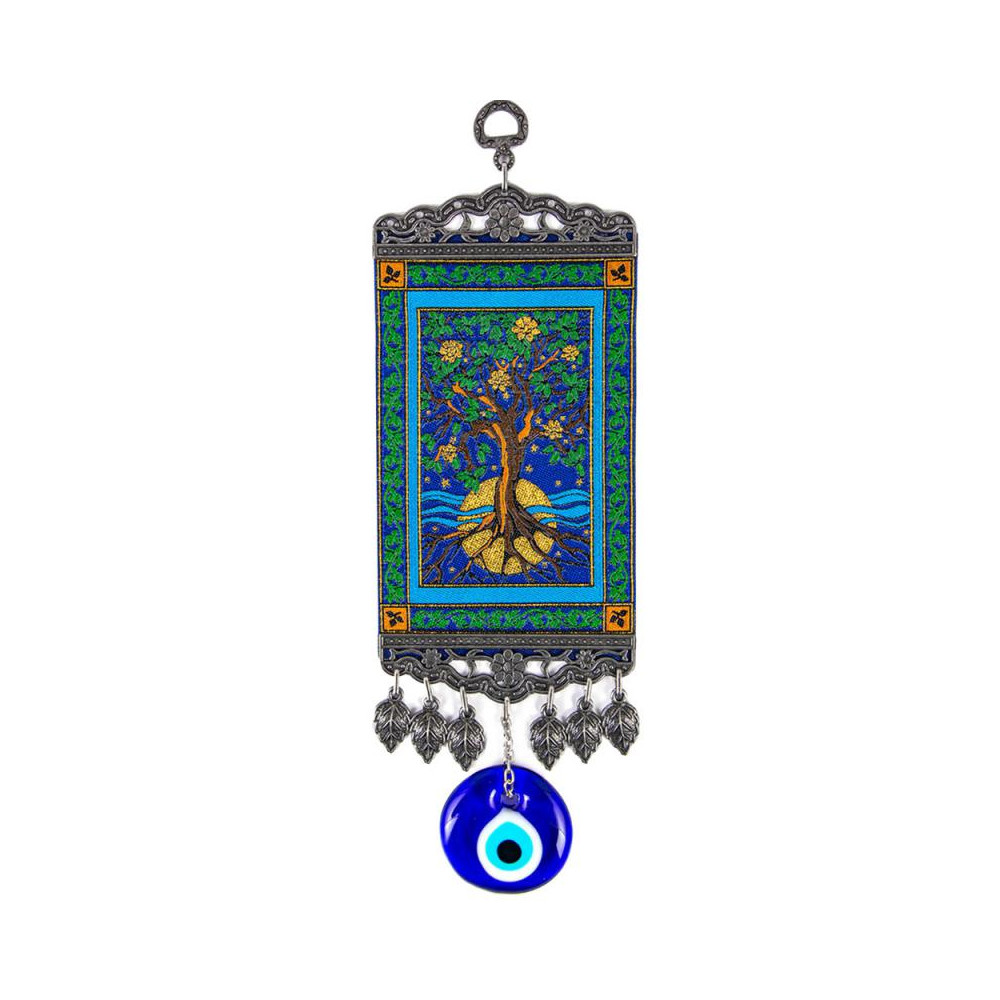 Tree of life wall hanging with Evil Eye.  