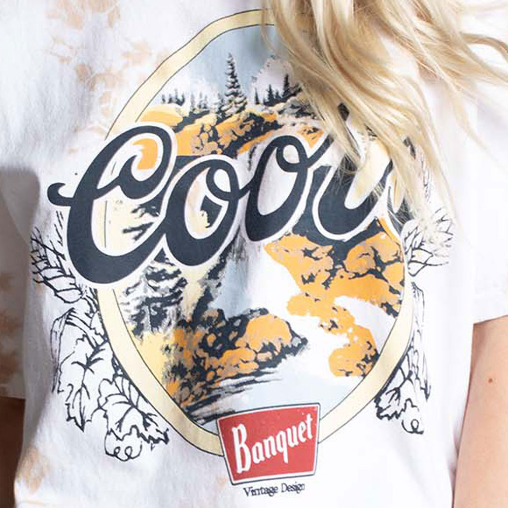 Recyled Karma Distressed Tee - Coors Banquet Beer