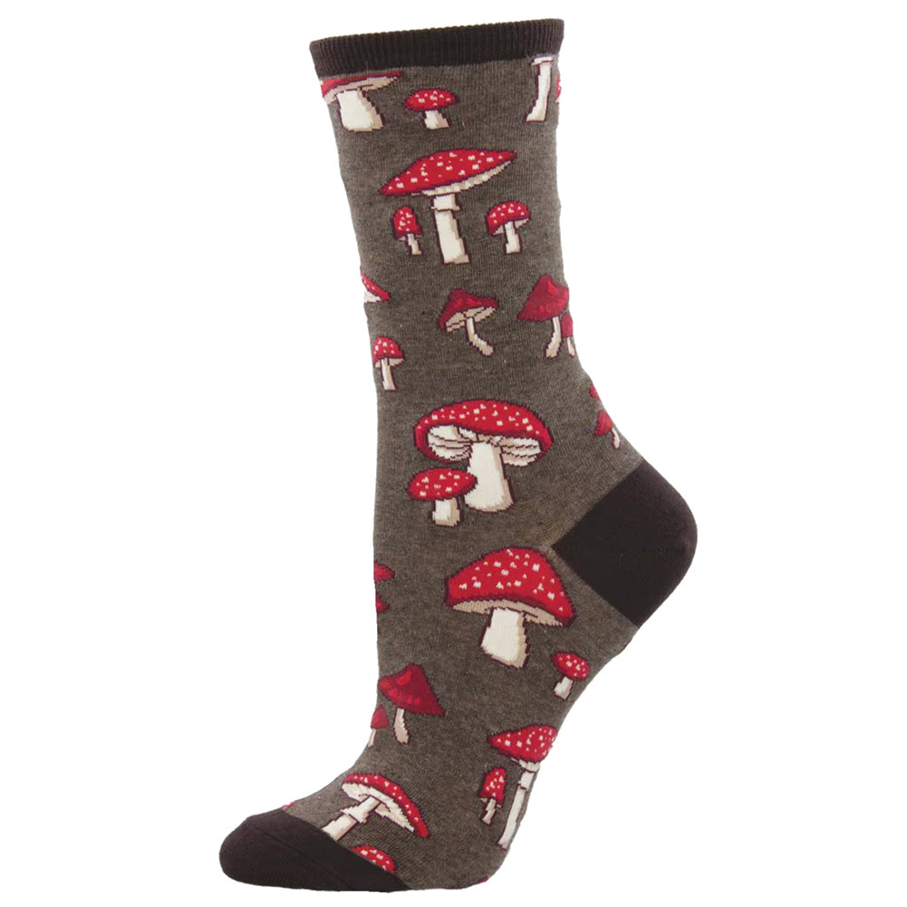 Socksmith Women's Socks - Pretty Fly For A Fungi Mushroom