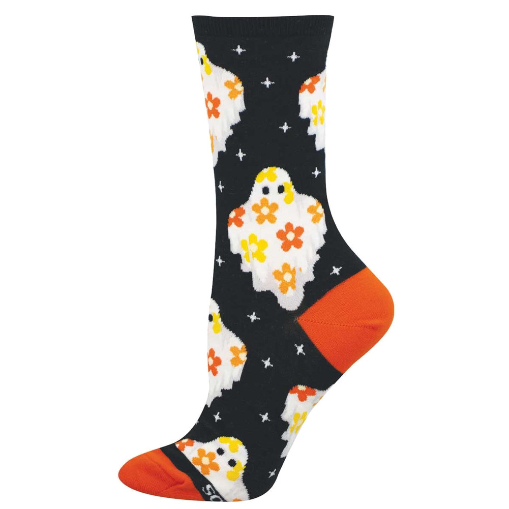 Socksmith Women's Socks - Flower Ghosts - Halloween Sock
