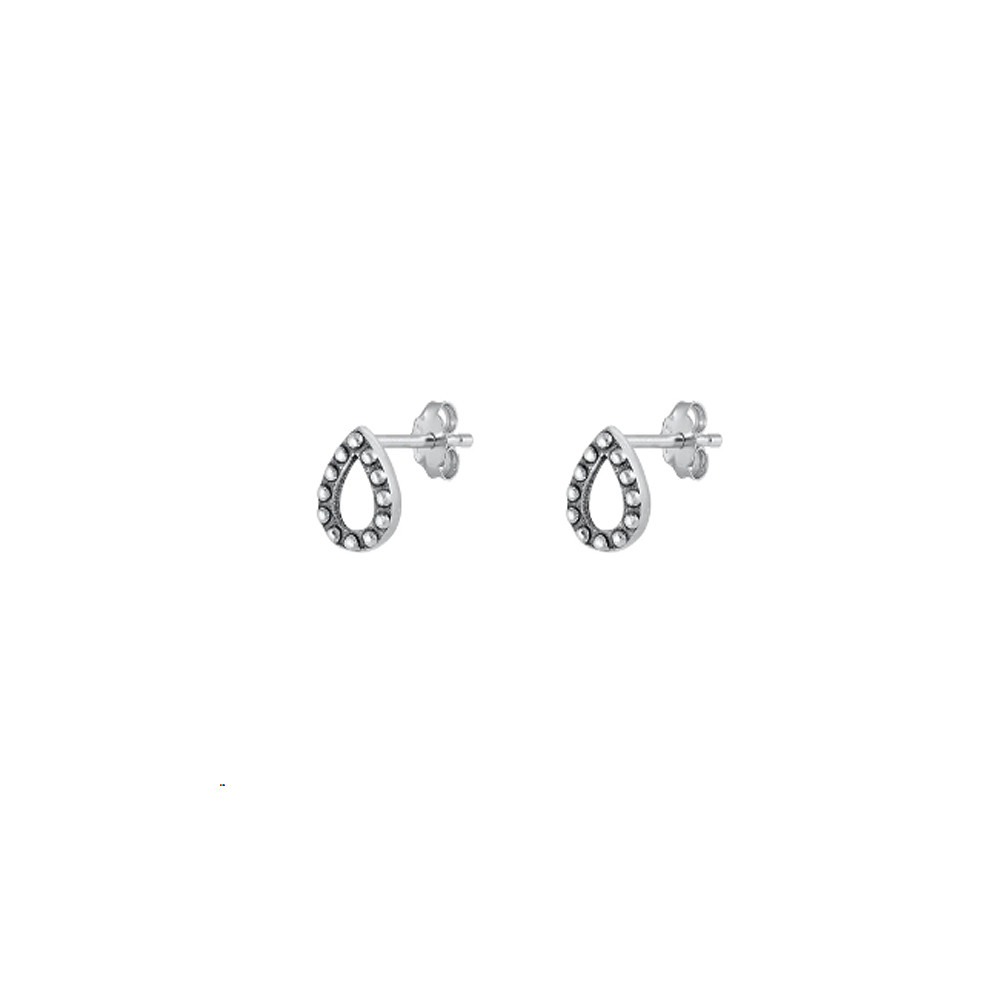 Bali teardrop stud earring. 