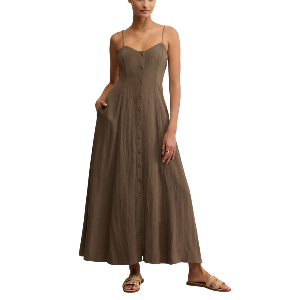 Z Supply Angel Eyes Airy Midi Dress - Tiki 