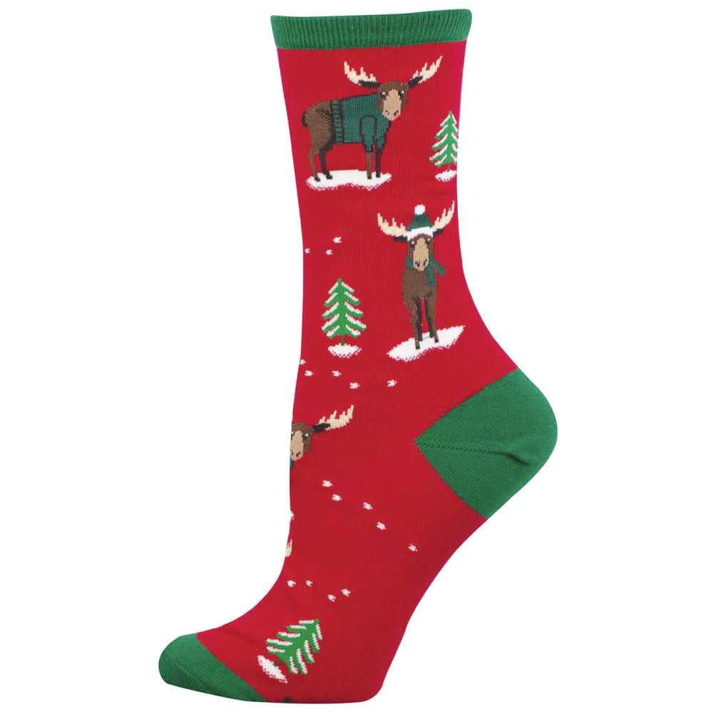Socksmith Women's Socks - Christmas Moose - Christmoose