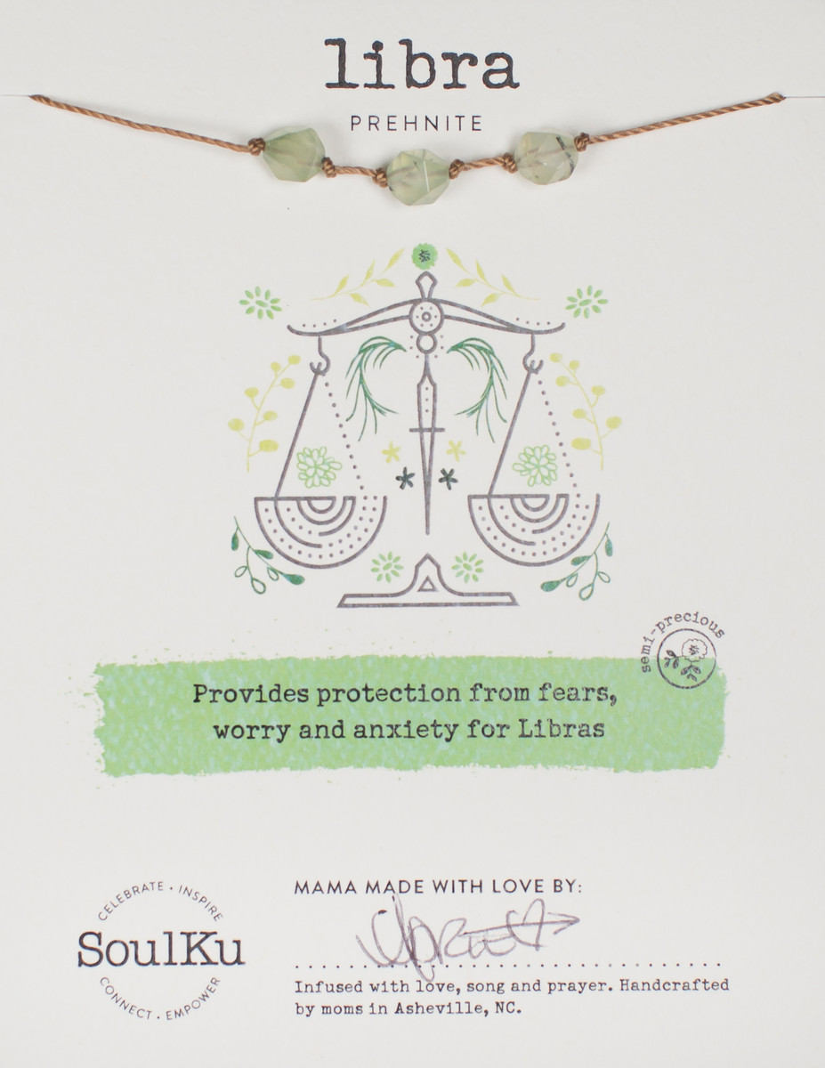 Soulku Libra Prehnite necklace. 