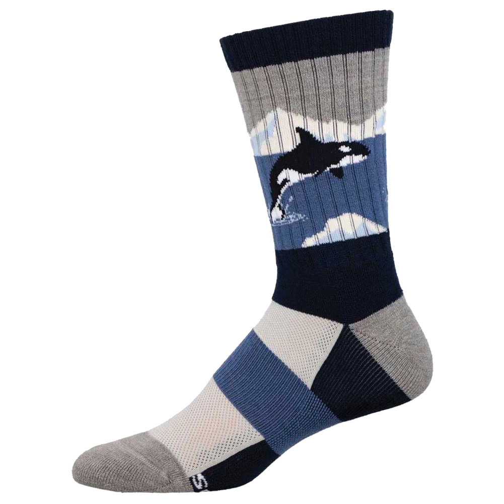 Socksmith Compass Merino Wool Men's Socks - Arctic Orca