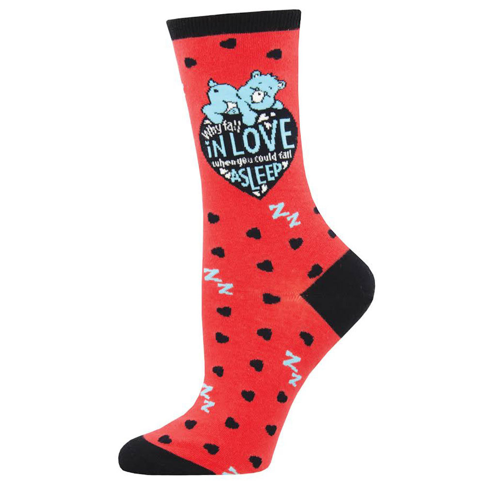 Socksmith Women's Crew Socks - Care Bears Love VS Sleep