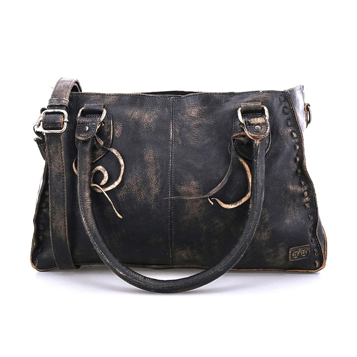 Bed|Stu Genuine Leather Purse - Rockababy - Black Hand Wash 
