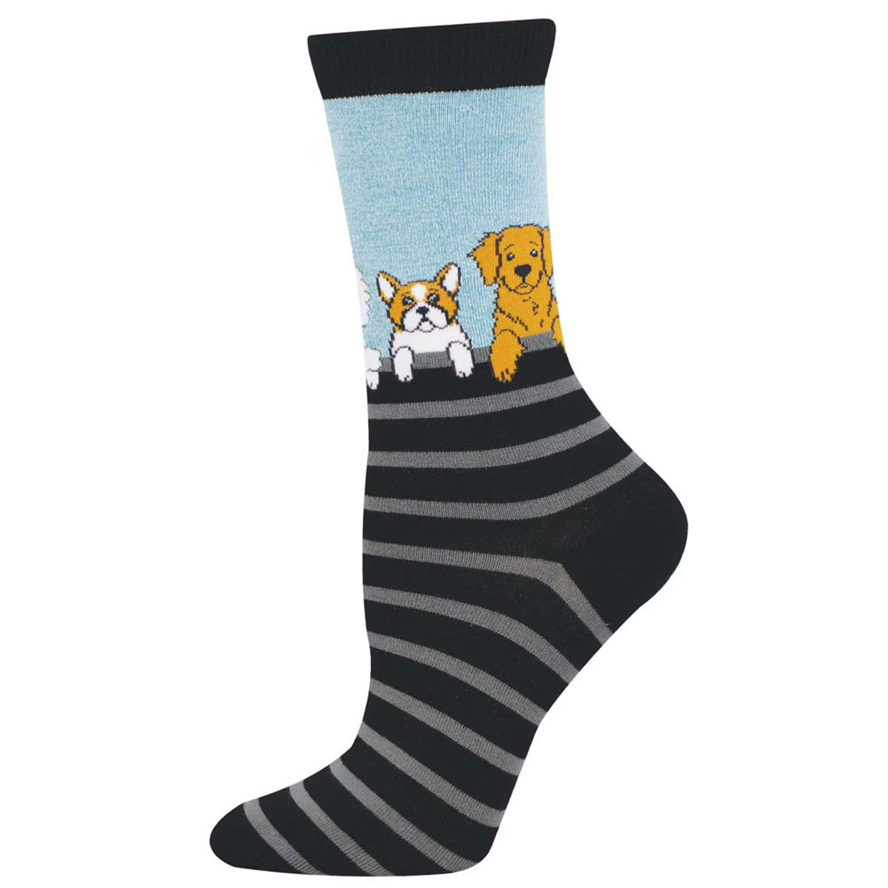 Socksmith Bamboo Blend Women's Socks - Dog Gone Stripes