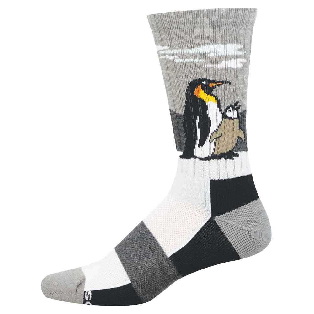 Socksmith Compass Merino Wool Men's Socks - Penguins - Waddle It Be?