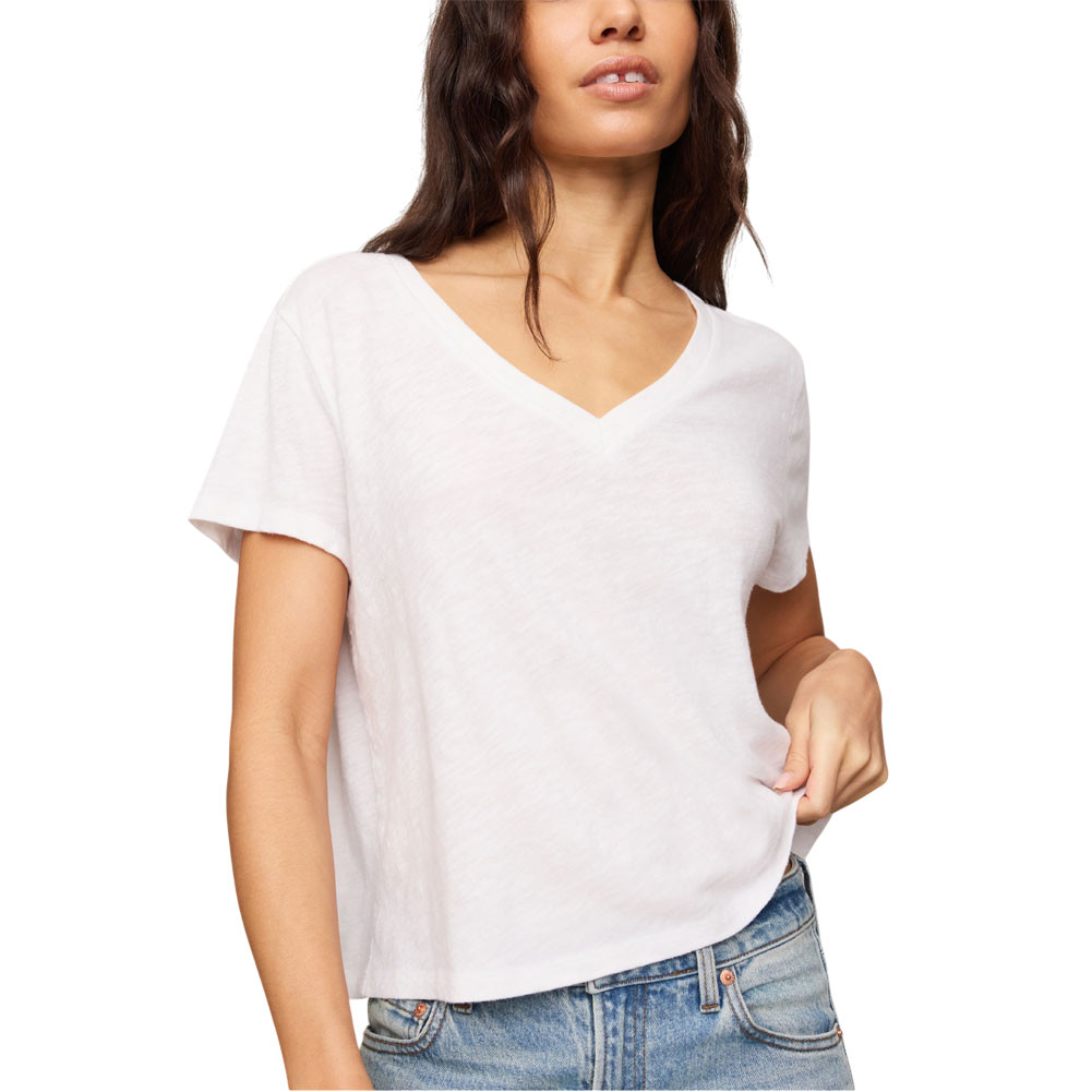 Z Supply Nomad Slub V-Neck Tee - White 