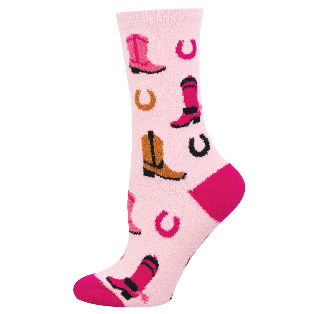 Socksmith Women's P.J. Socks - Wild West Rest - Cowboy Boots and Horseshoes