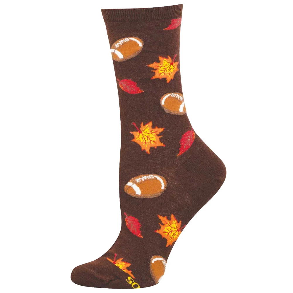 Socksmith Women's Crew Socks - Falling For Football